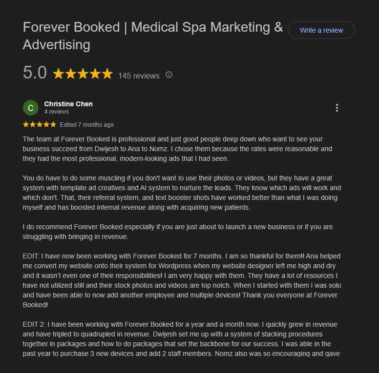 Google Review - Christine